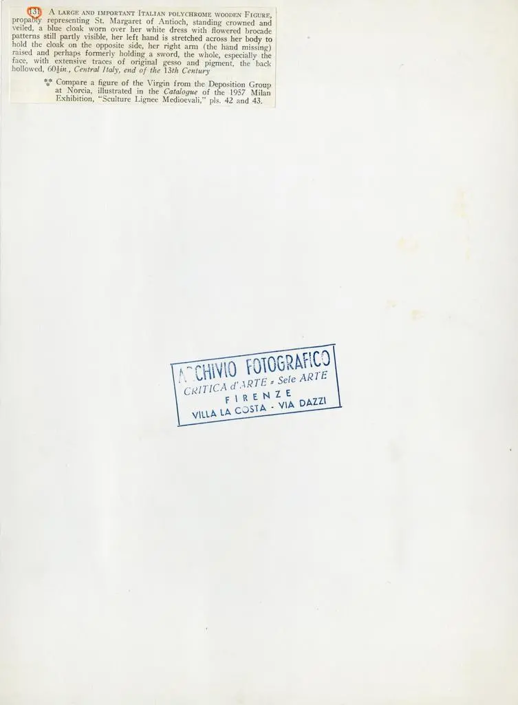 Anonimo , Anonimo - sec. XIII - Santa Margherita d'Antiochia