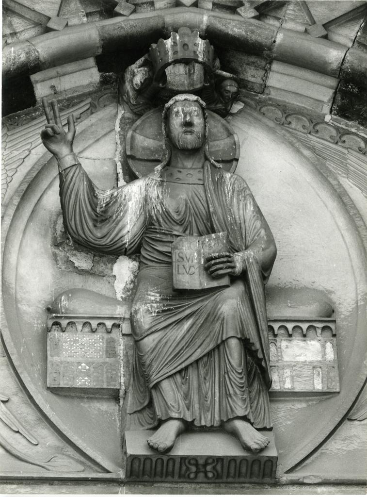 Università di Pisa. Dipartimento di Storia delle Arti , Genova - Duomo - Il Redentore della lunetta del portale maggiore