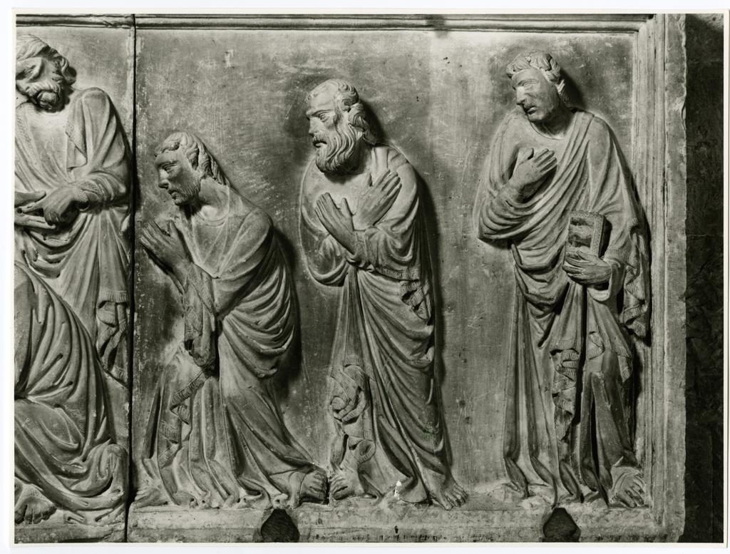 Bozano, Giacomo , Anonimo pisano francisante - sec. XIV - Cristo risorto mostra le sue piaghe agli apostoli