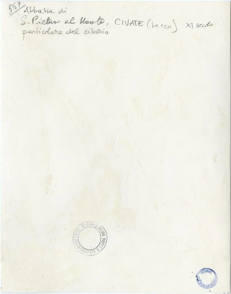 Anonimo , Abbazia di S. Pietro al Monte, Civate (Lecco) - XI secolo - particolare del ciborio