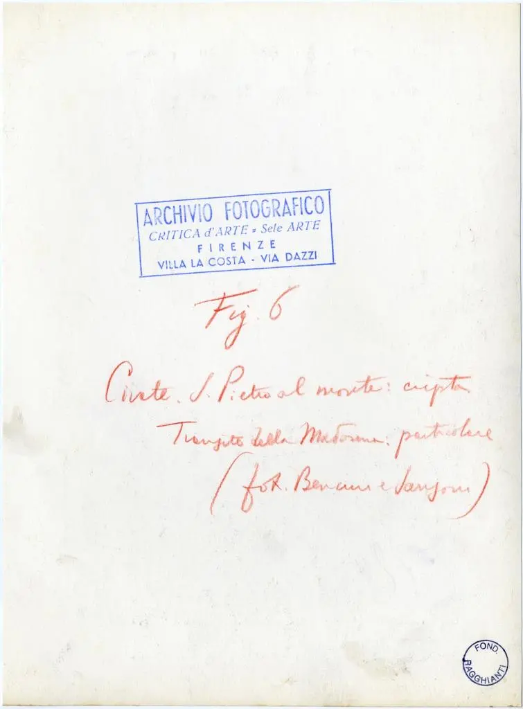 Bencini, Giulio, Sansoni, Mario , Civate. S. Pietro al Monte: cripta - Transito della Madonna: particolare