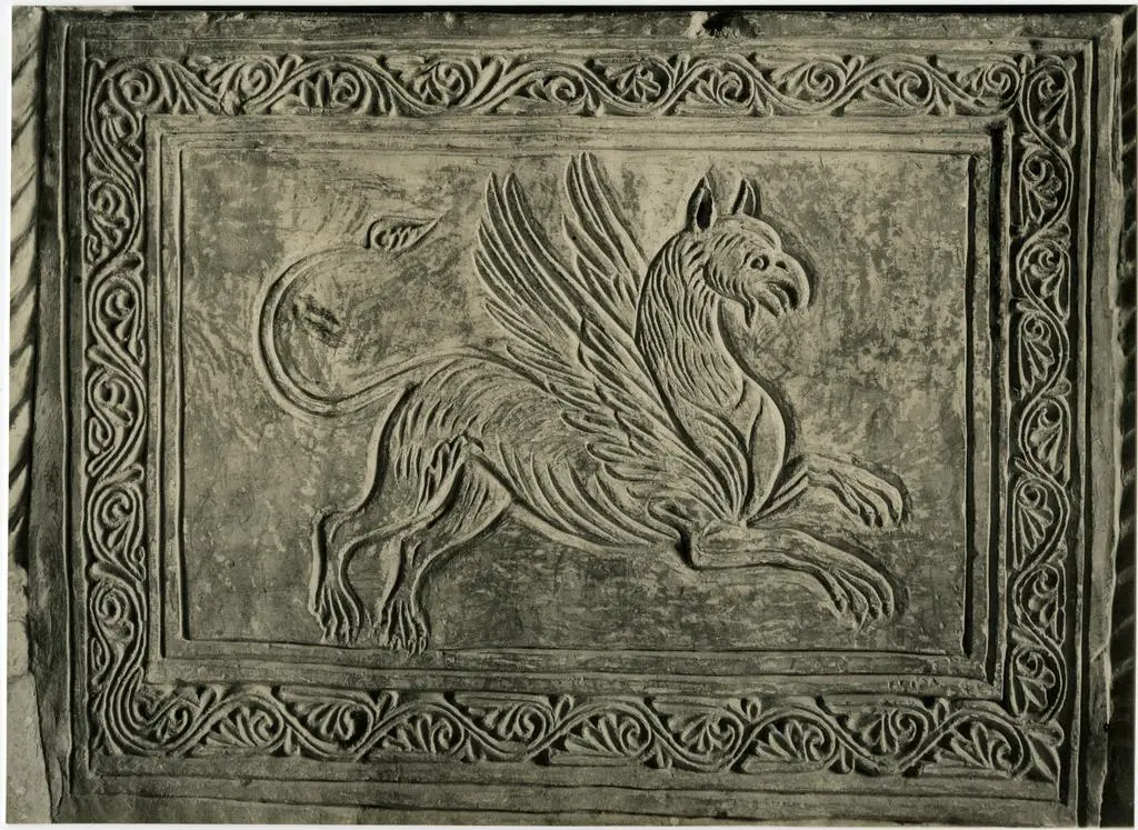 Anonimo , Anonimo lombardo - sec. XI - Grifone alato