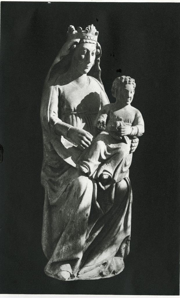 Anonimo , Maestro campionese, c. 1330 - Madonna col Bambino (Milano, Loggia degli Osii)