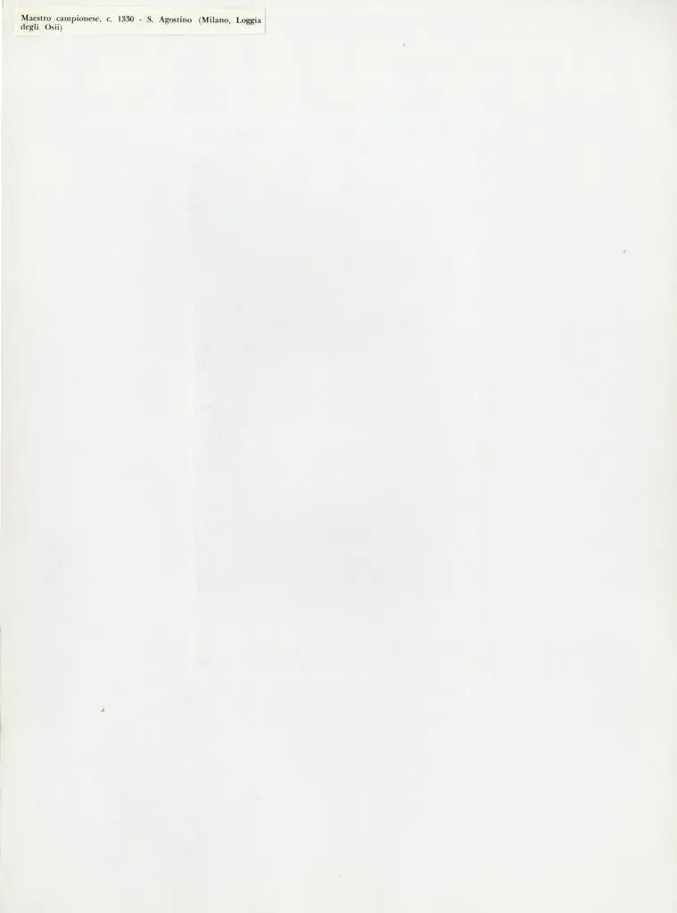 Anonimo , Maestro campionese, c. 1330 - S. Agostino (Milano, Loggia degli Osii)