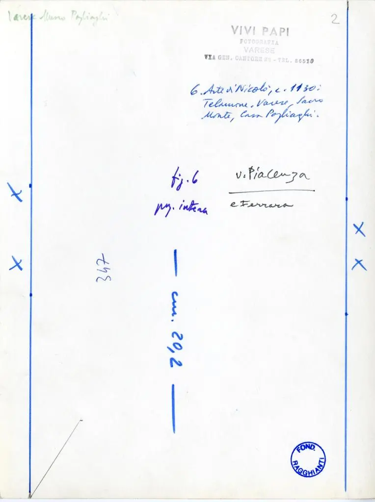 Papi, Vivi , 3. Arte di Nicol&ograve;, c. 1130: Telamone. Varese, Sacro Monte, Casa Pogliaghi