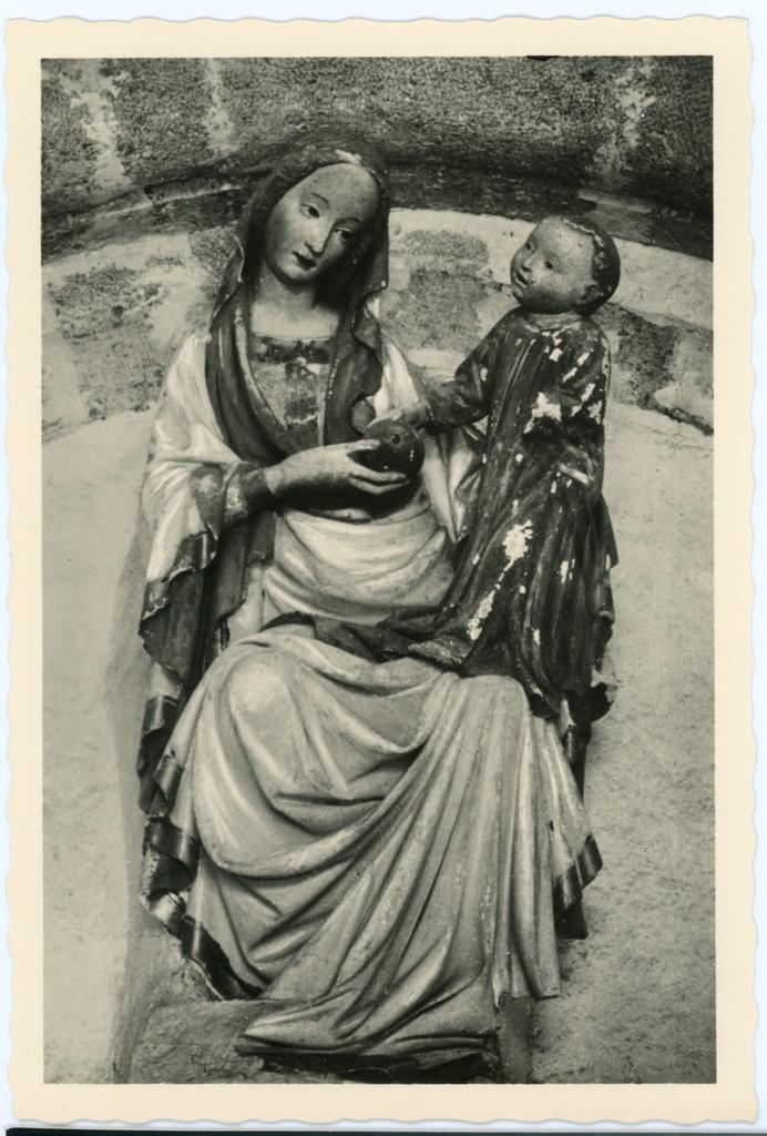 Anonimo sec. XV , Madonna con Bambino in trono
