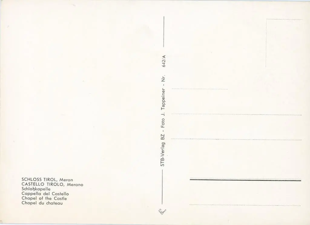 STB , Castello Tirolo, Merano. Cappella del Castello