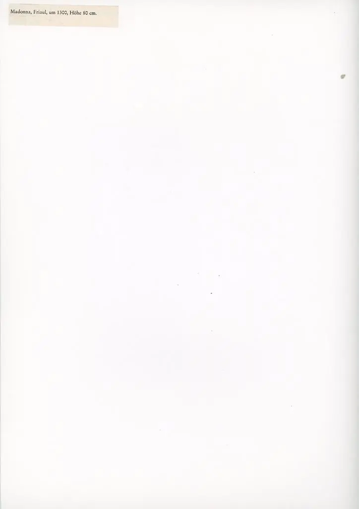 Anonimo , Madonna, Friaul, um 1300, Hohe 80 cm
