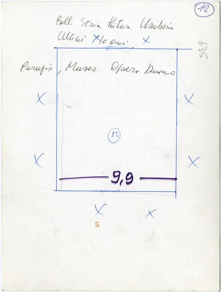 Anonimo , Anonimo dell'Italia centrale - sec. XIII - Testa maschile