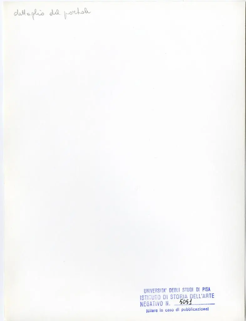 Universit&agrave; di Pisa. Dipartimento di Storia delle Arti , dettaglio del portale