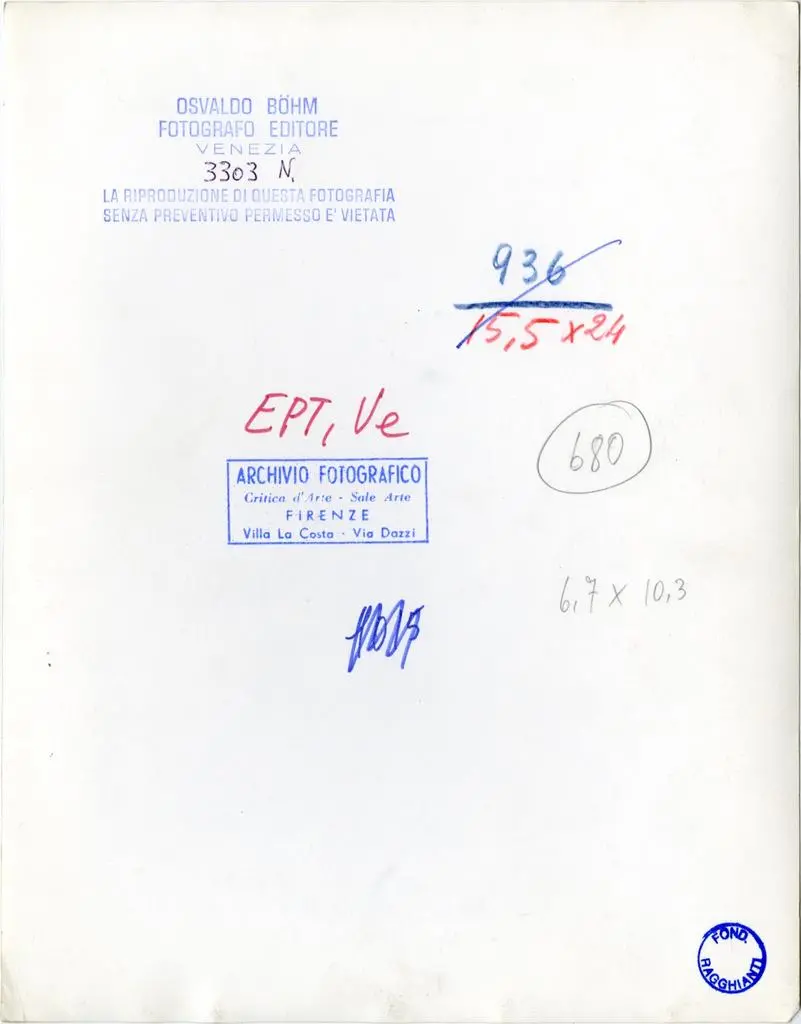 Naya/ B&ouml;hm, Osvaldo , Venezia - Chiesa S. Marco - Facciata - S. Demetrio (stile latino VI secolo)