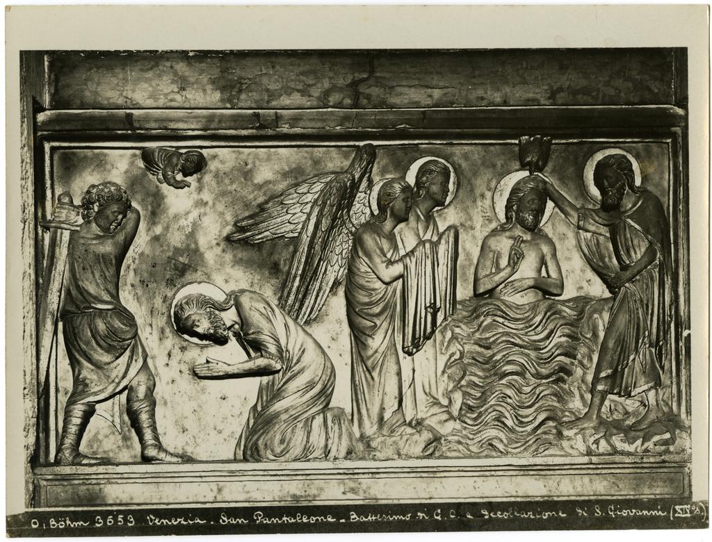 Böhm, Osvaldo , Venezia - San Pantaleone - Battesimo di G. C. e Decollazione di S. Giovanni (XIV° s.)