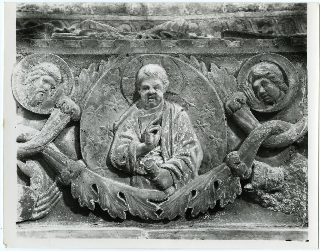 B&ouml;hm, Osvaldo , Anonimo veneziano - (?) - sec. XII/ XIII - Santo benedicente