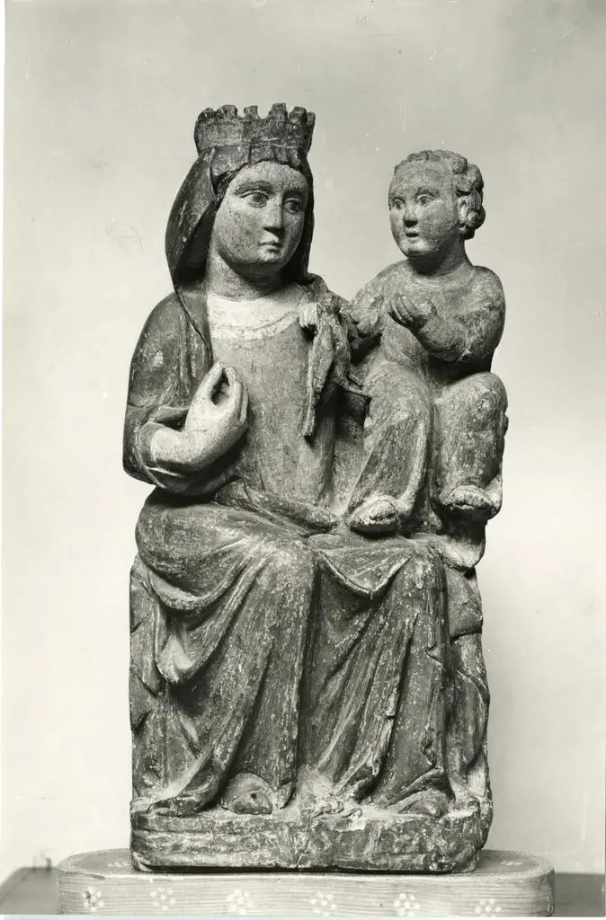 Anonimo veronese sec. XIV, (?) , Madonna con Bambino