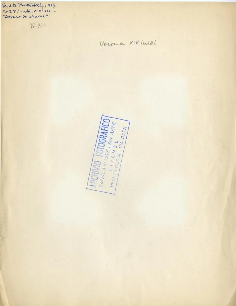 Anonimo , Anonimo veronese - sec. XIV - Madonna con Bambino, angelo e san Giuseppe
