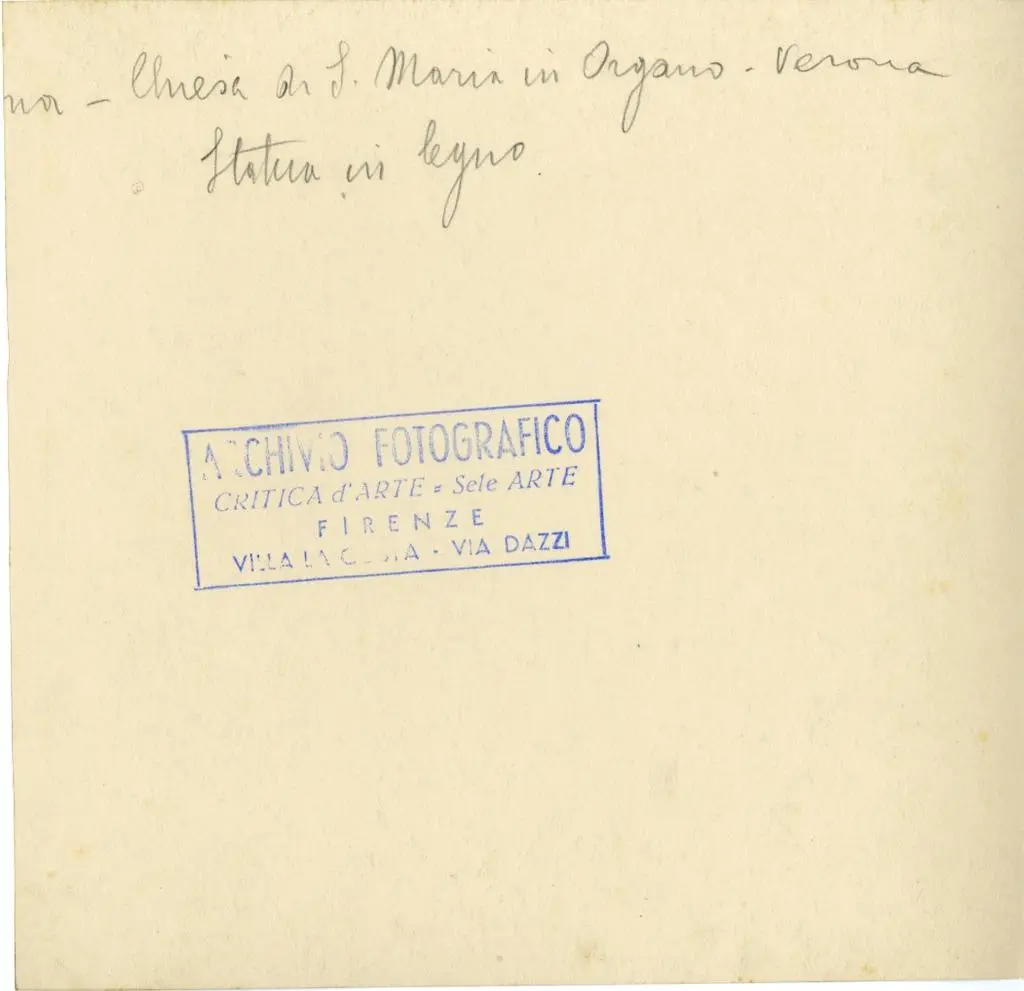 Anonimo , Verona - Chiesa di S. Maria in Organo - Verona - Statua in legno