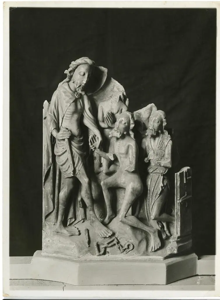 Istituto Centrale per il Catalogo e la Documentazione: Fototeca Nazionale , Rovigo - Seminario - Pinacoteca - Discesa di Cristo al Limbo (altorilievo in alabastro) (op. Inglese)