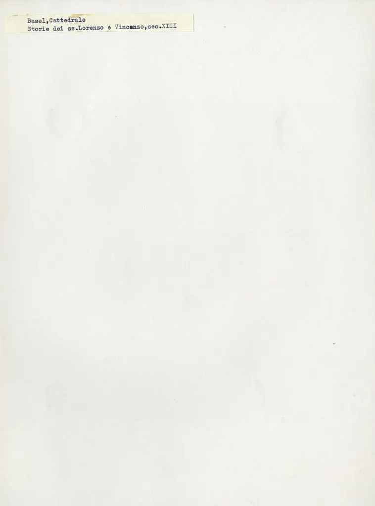 Anonimo , Basel, Cattedrale - Storie dei ss. Lorenzo e Vincenzo, sec. XIII