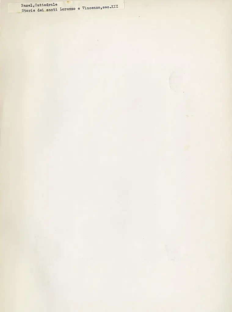 Anonimo , Basel, Cattedrale - Storie dei ss. Lorenzo e Vincenzo, sec. XIII