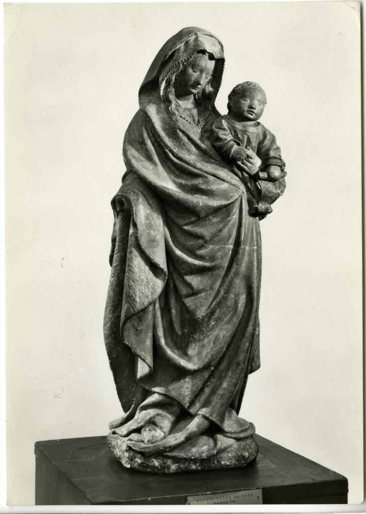 Anonimo , Burgundisch um 1390, Madonna mit Kind