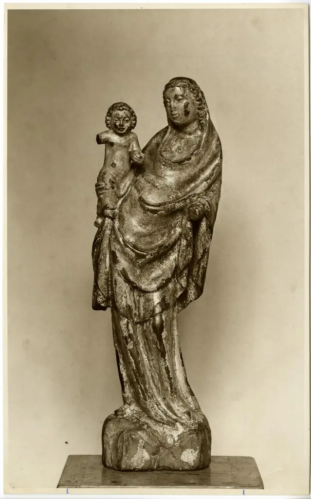 Anonimo , Anonimo boemo - sec. XIV - Madonna con Bambino