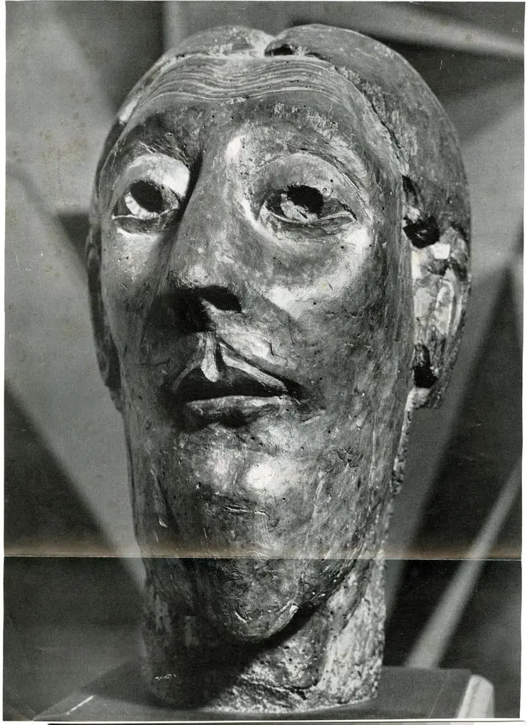 Anonimo , Anonimo - sec. XI - Testa di Cristo