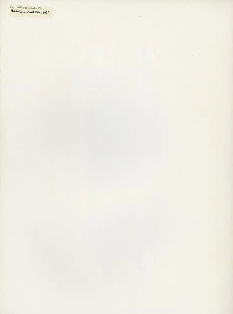 Anonimo , Pannelli del secolo XIII. Harlem - Mus. Van Stolk.