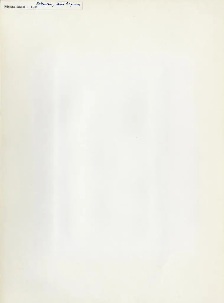 Anonimo , Rijnsche School +- 1400 - Rotterdam, Museo Boijmans