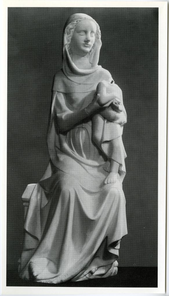 Anonimo , Maestro mosano di Carrara - sec. XIV - Madonna con Bambino