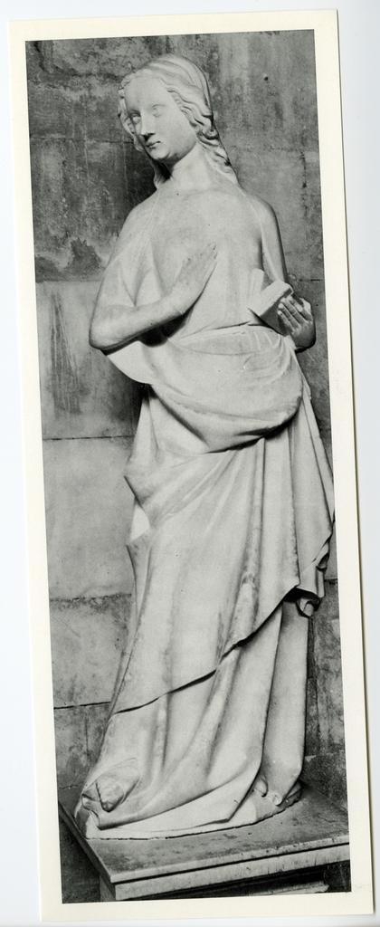 Anonimo , Maestro mosano di Carrara - sec. XIV - Maria Vergine annunciata
