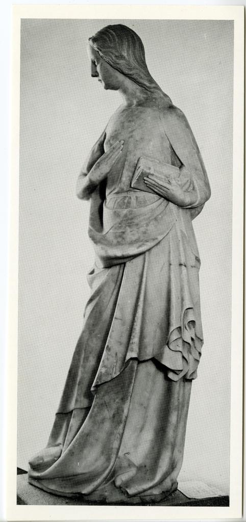 Anonimo , Maestro mosano di Carrara - sec. XIV - Maria Vergine annunciata