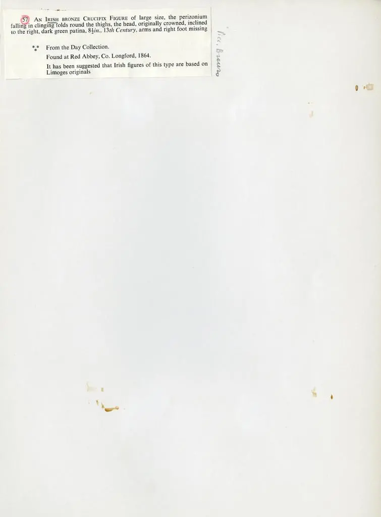 Anonimo , Anonimo irlandese - sec. XIII - Cristo crocifisso