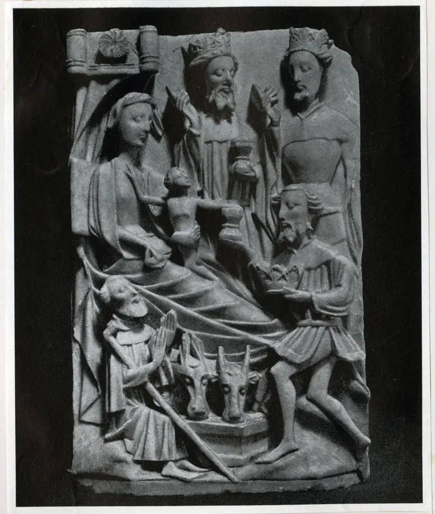 Anonimo , Anonimo inglese - sec. XIV - Adorazione dei Re Magi