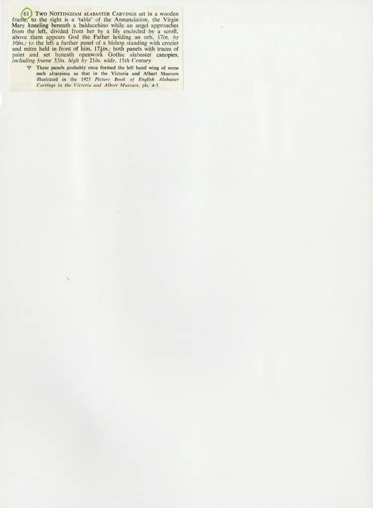 Anonimo , Anonimo inglese - sec. XV - Annunciazione