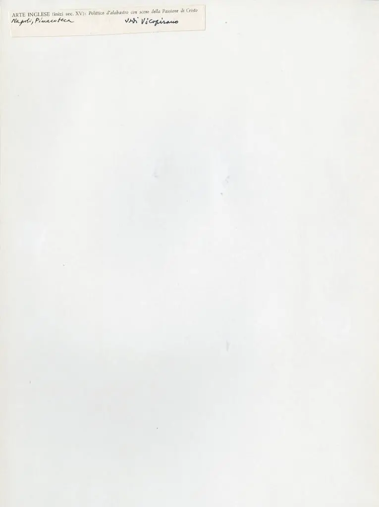 Anonimo , Arte inglese (inizi sec. XV): Polittico d'alabastro con scene della Passione di Cristo