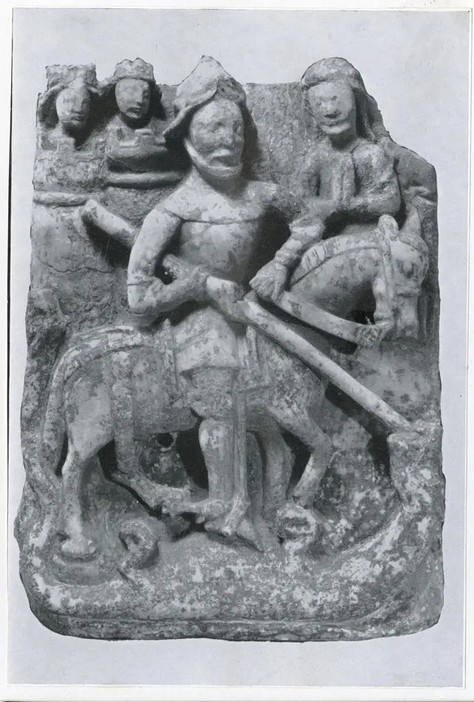 Anonimo , Anonimo inglese - sec. XV - San Giorgio e il drago