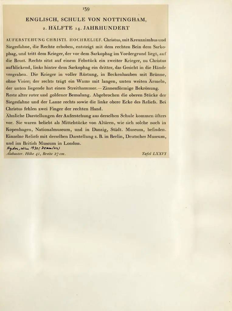 Anonimo , Anonimo inglese - sec. XIV - Resurrezione di Cristo