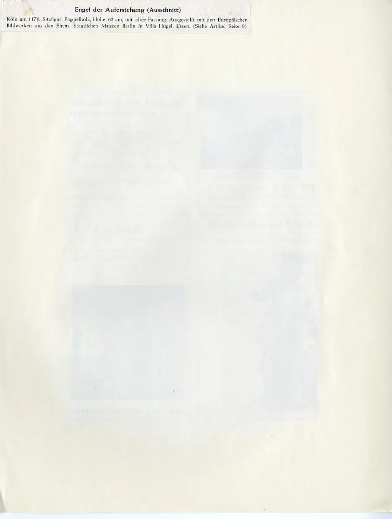 Anonimo , Anonimo tedesco - sec. XII - Angelo della Resurrezione