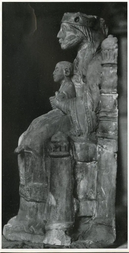 Anonimo , Anonimo tedesco - sec. XII - Madonna con Bambino