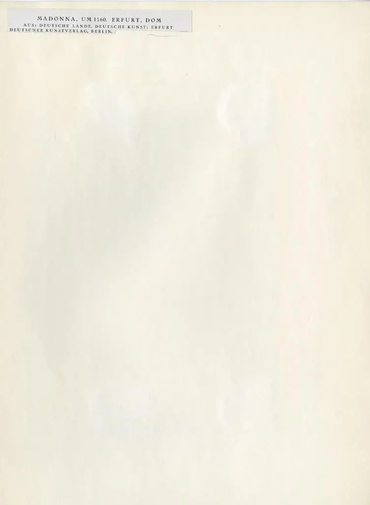 Anonimo , Anonimo tedesco - sec. XII - Madonna con Bambino