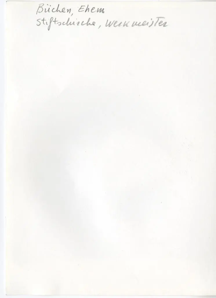 Anonimo , B&uuml;chen, Ehem - Stiftskirche werkmeister