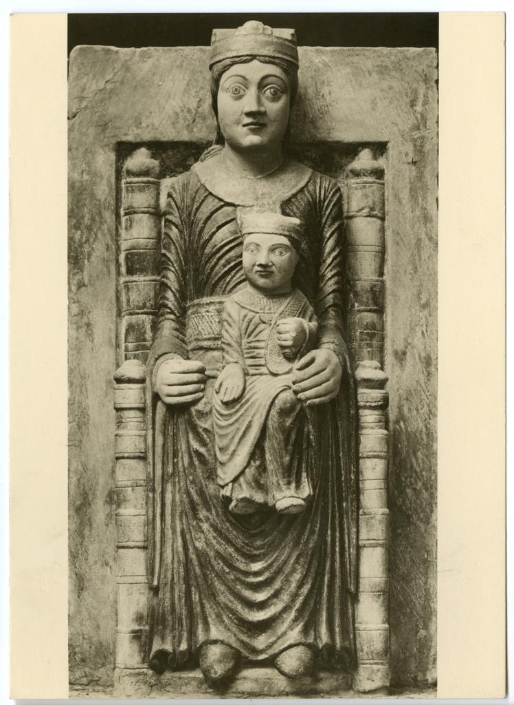Anonimo tedesco sec. XII , Madonna con Bambino