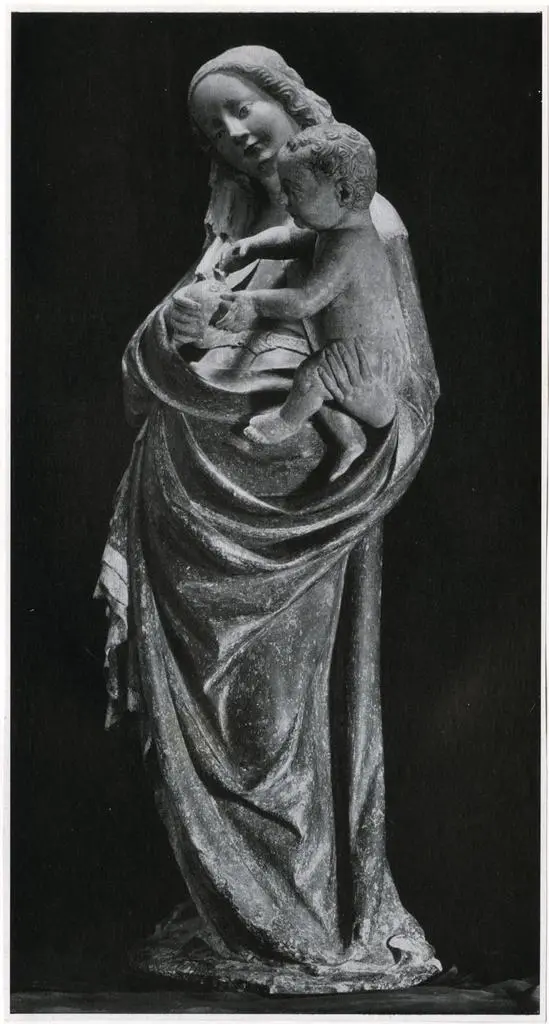 Anonimo , Salzburger (?) Meister um 1390. Madonna - K&ouml;ln, Galerie Dr. Burg