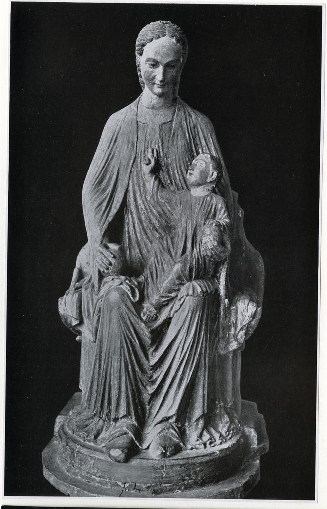 Anonimo , Madonna mit Kind. Niederrheinisch, 1. Viertel 13. Jahrh. Köln, Schnütgenmuseum. - Basler Ausstellung