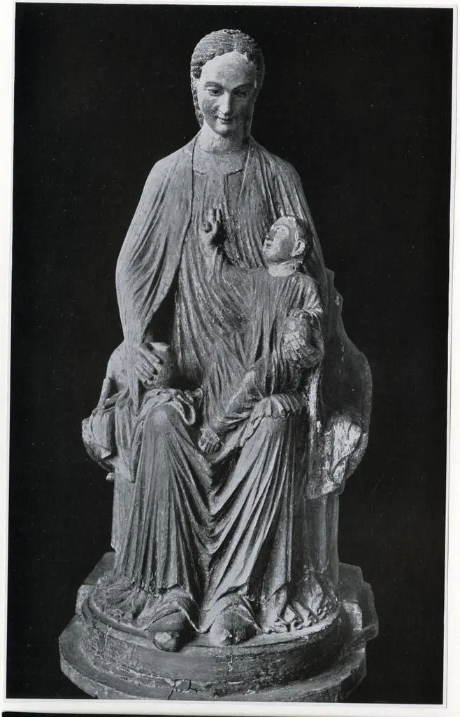 Anonimo , Madonna mit Kind. Niederrheinisch, 1. Viertel 13. Jahrh. K&ouml;ln, Schn&uuml;tgenmuseum. - Basler Ausstellung