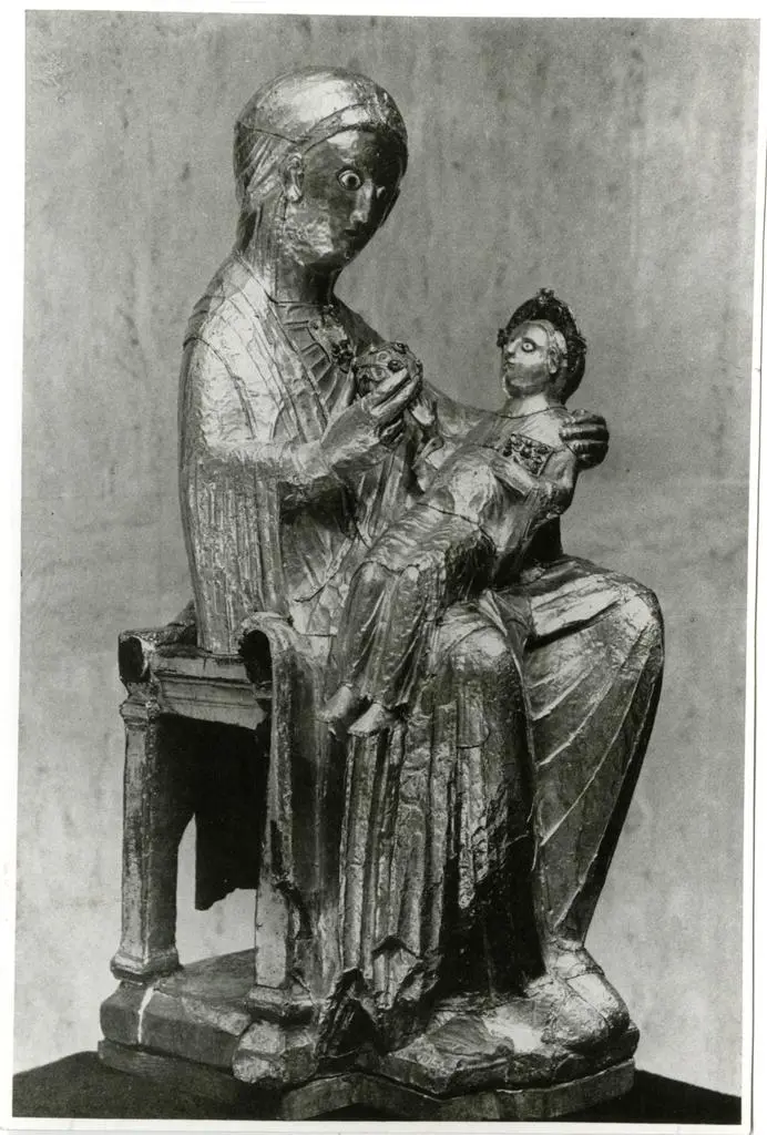 Anonimo tedesco sec. X , Madonna con Bambino