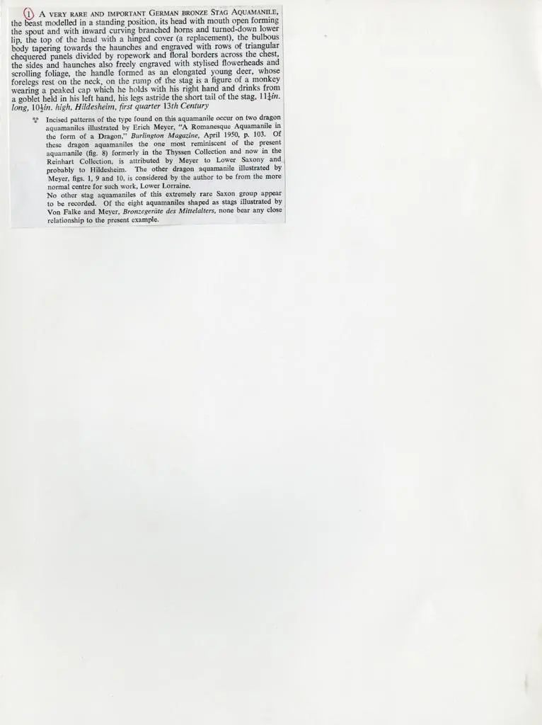 Anonimo , Anonimo tedesco - sec. XIII - Drago