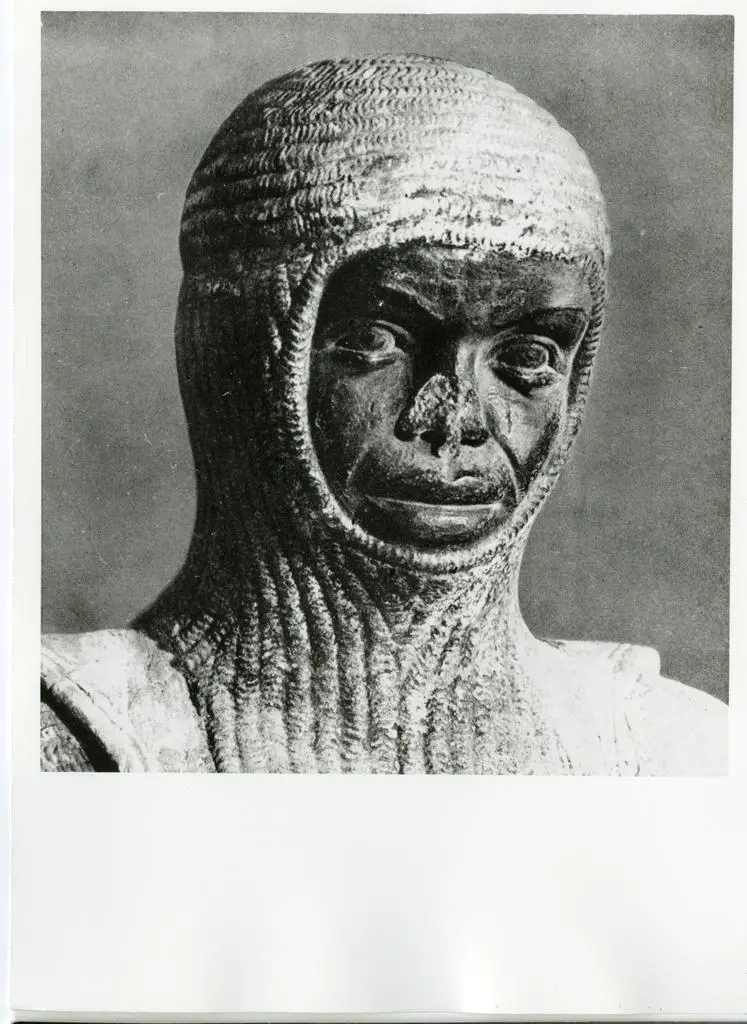 Anonimo tedesco sec. XIII , Testa di guerriero