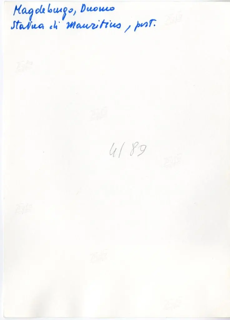 Anonimo , Magdeburgo, Duomo - Statua di Mauritius, part.