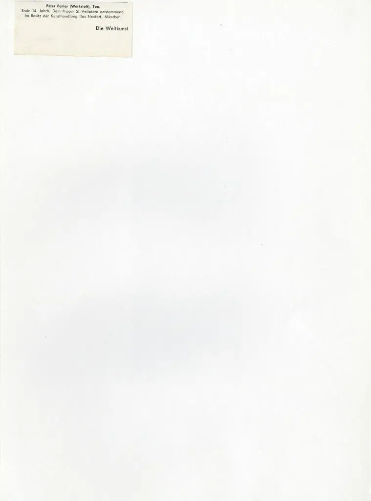 Anonimo , Peter Parler - sec. XIV - Figura umana